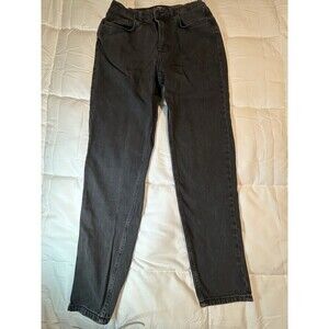 Urban Outfitters BDG Washed Black Denim High Waisted Mom Jeans Size 28